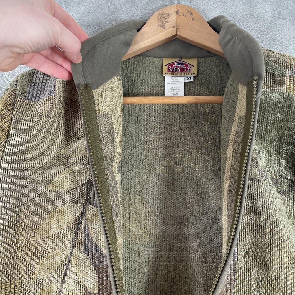 Barn Fly Tapestry Patchwork Zip Up Jacket Womens … - image 4